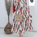 کفتان ساحلی فوق العاده خنک جنس کاملس - پیراهن ساحلی بلند کد 1386