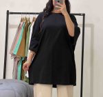 تیشرت لانگ پنبه  قواره دار کد 4008 - Image 6