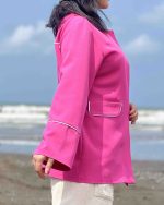 کت مازراتی طرح جدید بدون یقه و دکمه کد 4013 - Image 5