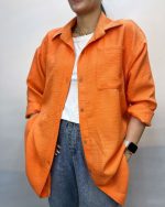 شــومیز بيسکوئيتی رنگ های جذاب کد ۴٠١٠ - Image 5