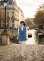 وست جلیقه بغل باز جنس کرپ کد 4015 - Image 6