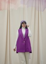 وست جلیقه بغل باز جنس کرپ کد 4015 - Image 4