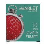 کاندوم میوه ای 3عددی اسکارلت مدل LOVELY FRUITY