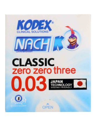 نازکترین کاندوم کدکس سه صدم 3عددی Classic Zero Zero Three 0.03