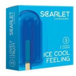 کاندوم یخی خنک کننده اسکارلت 3 عددی Scarlet ICE COOL FEELING Condom 3Pcs